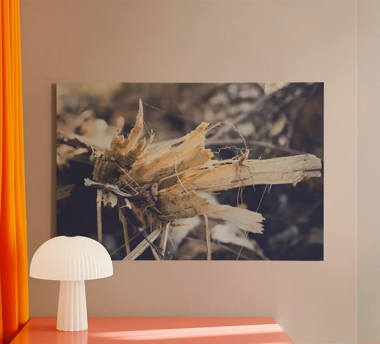 Echi di legno tela con Cornice a cassetta da StillVibe Home