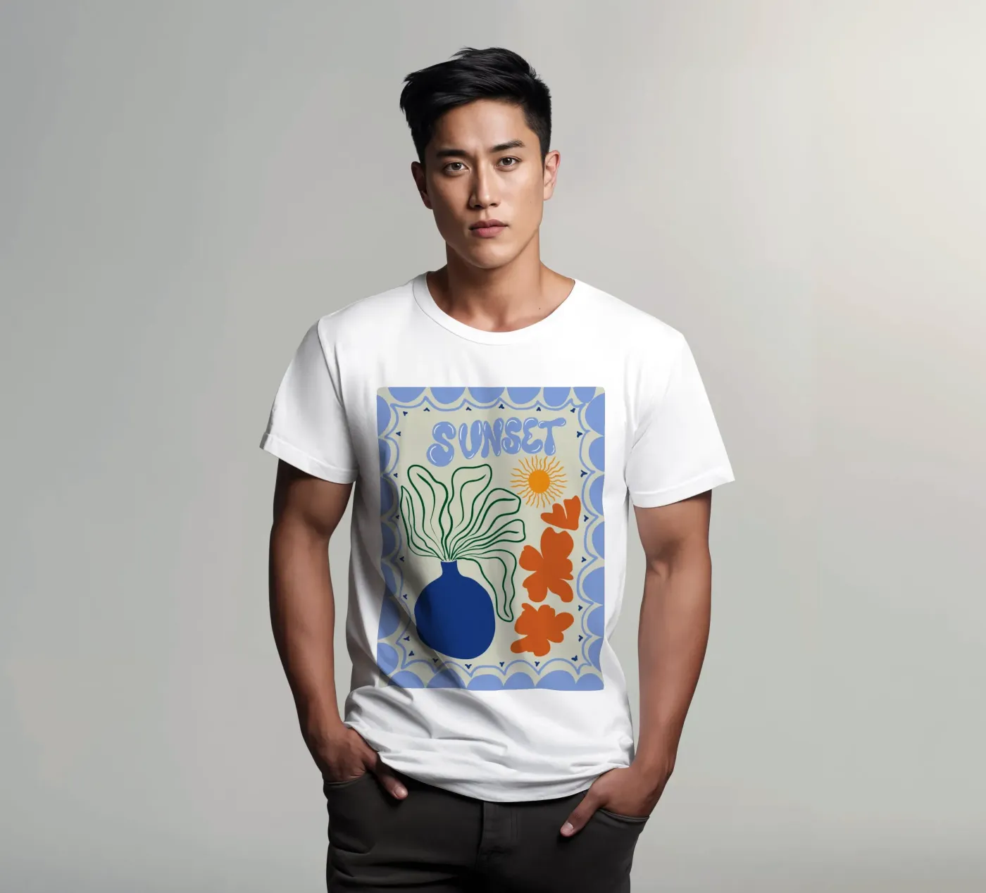 Sunset t-shirt da Miho Art Studio