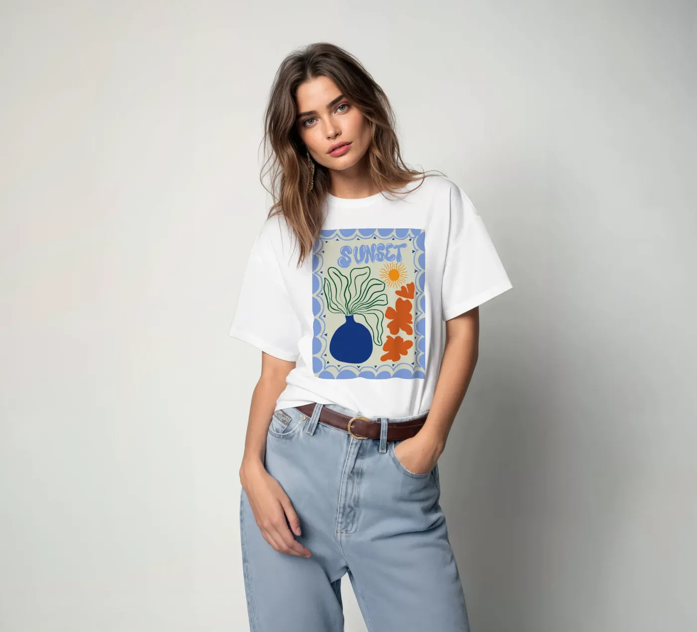 Sunset t-shirt da Miho Art Studio