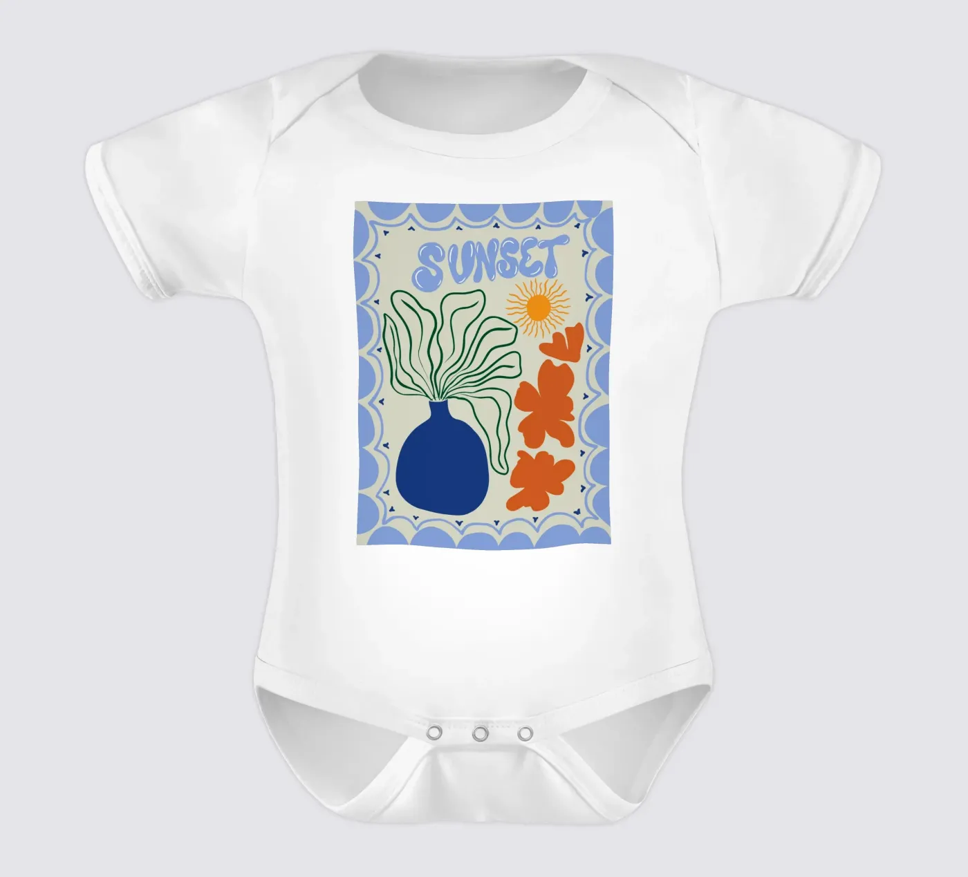 Coucher de soleil body bébé de Miho Art Studio