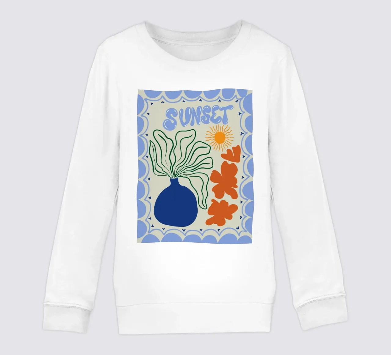 Sunset felpa bambino da Miho Art Studio