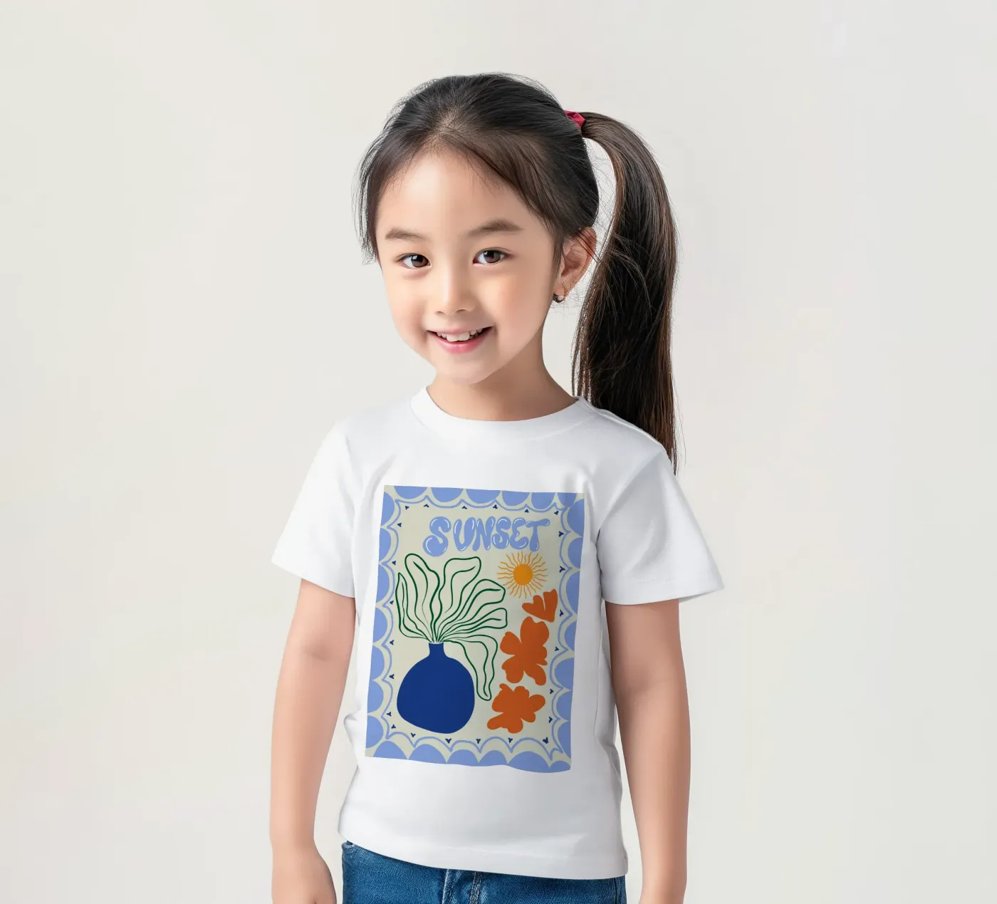 Sunset t-shirt bambini da Miho Art Studio