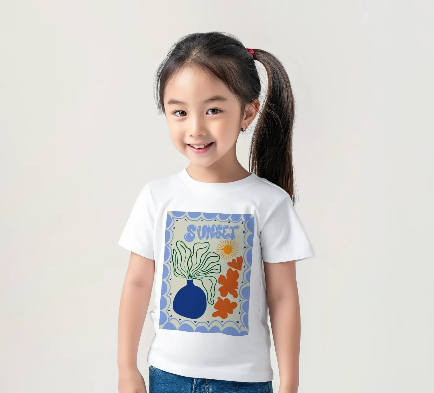 Sunset t-shirt bambini da Miho Art Studio