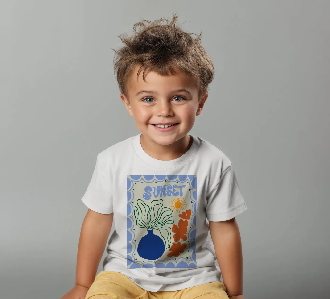 Sunset t-shirt bambini da Miho Art Studio