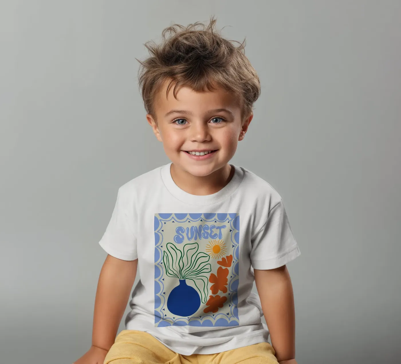 Sunset t-shirt bambini da Miho Art Studio