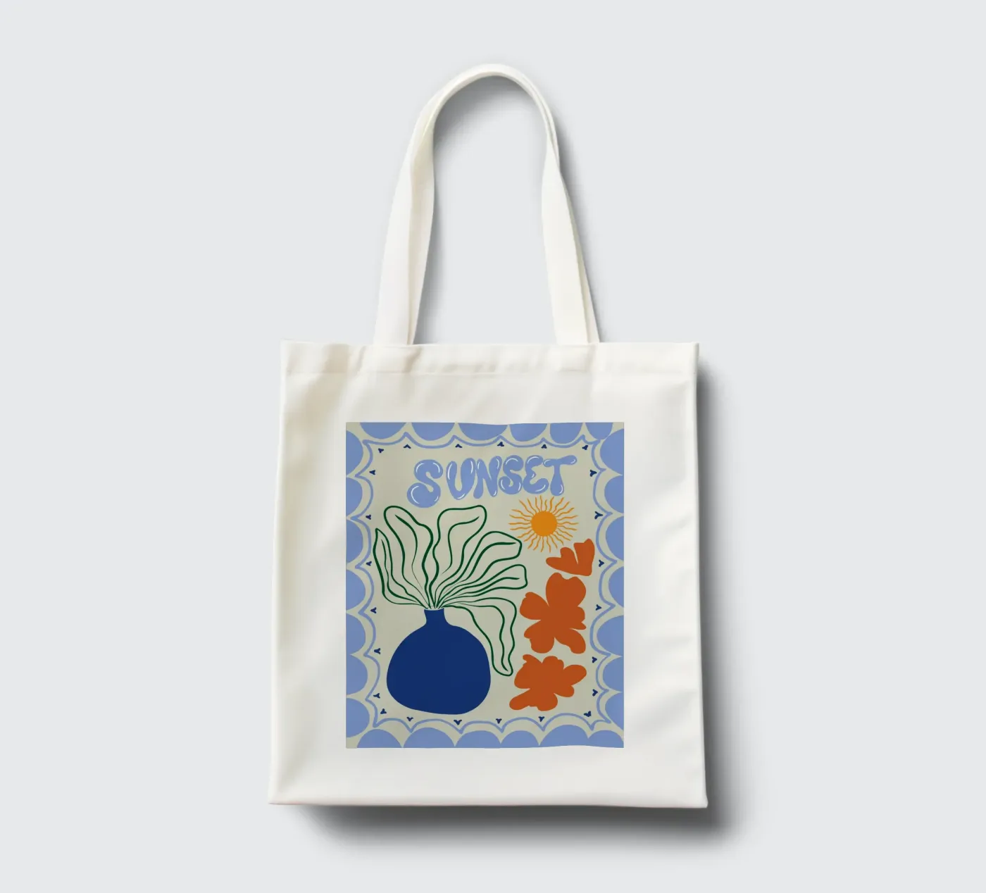 Sunset tote bag by Miho Art Studio