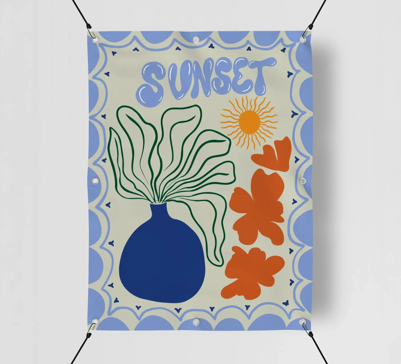 Coucher de soleil bâche pvc de Miho Art Studio