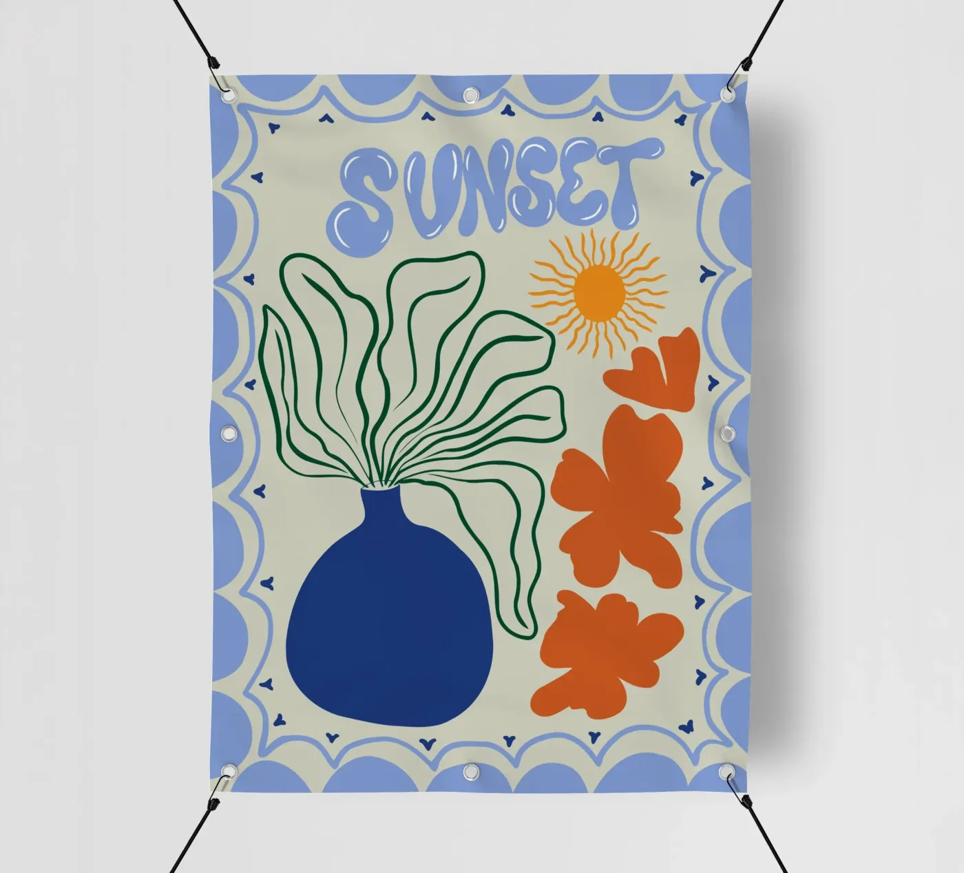 Sonnenuntergang PVC Plane von Miho Art Studio