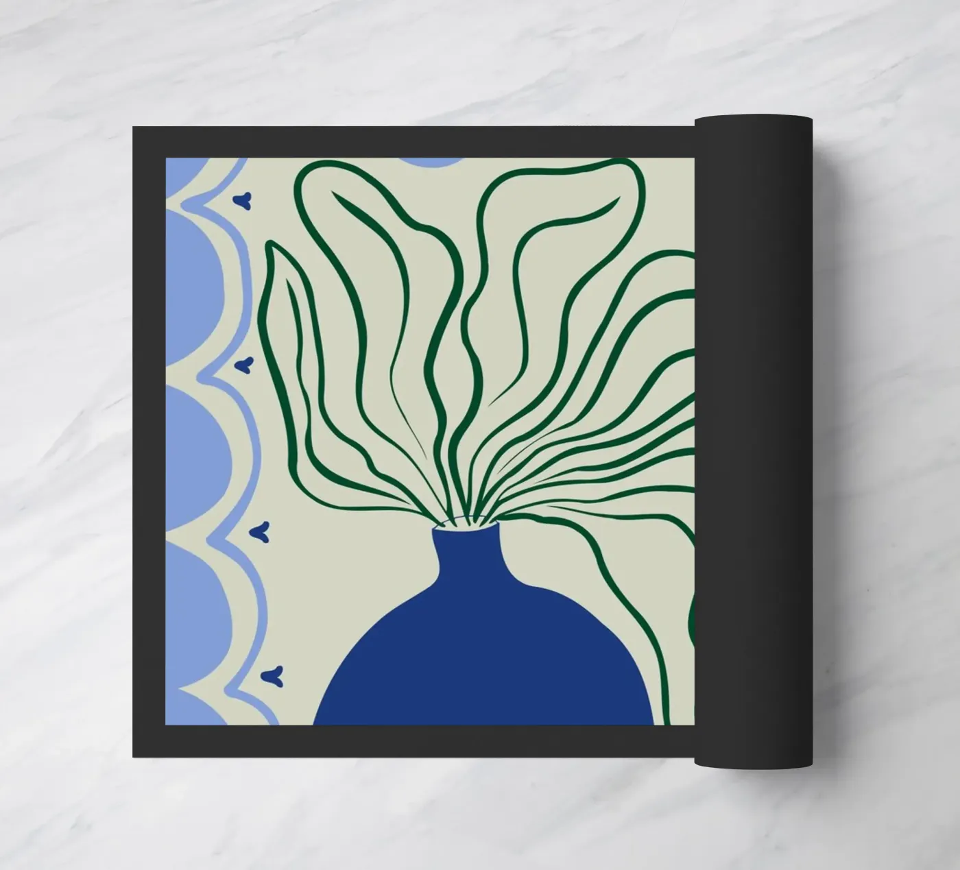 Coucher de soleil paillasson de Miho Art Studio