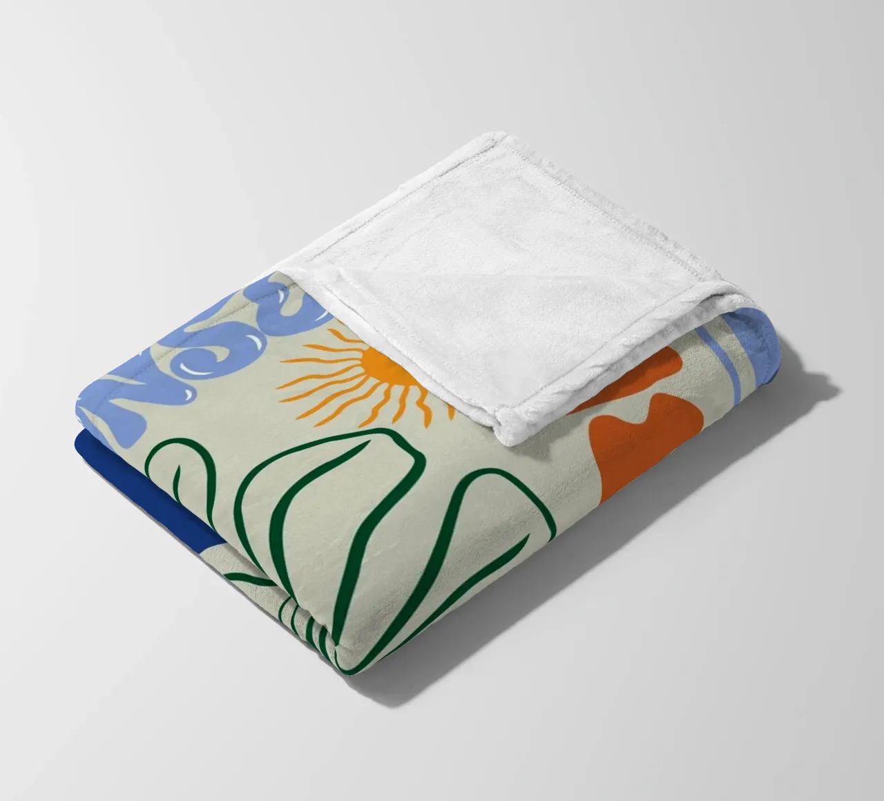 Sunset Fleecedecke von Miho Art Studio