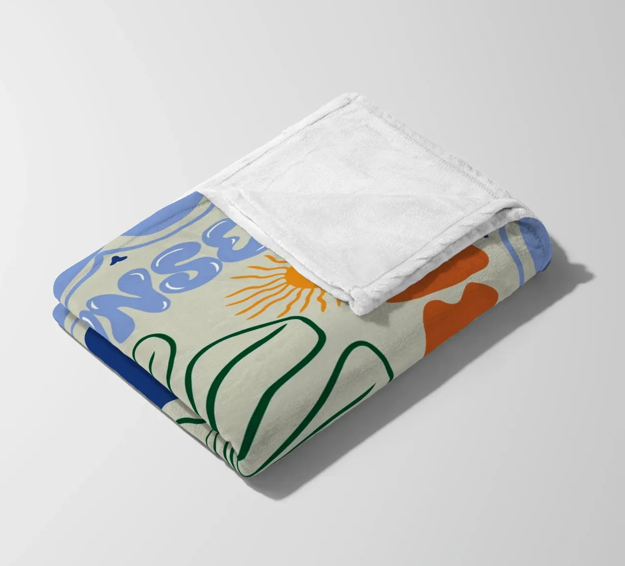 Sunset coperta in pile da Miho Art Studio
