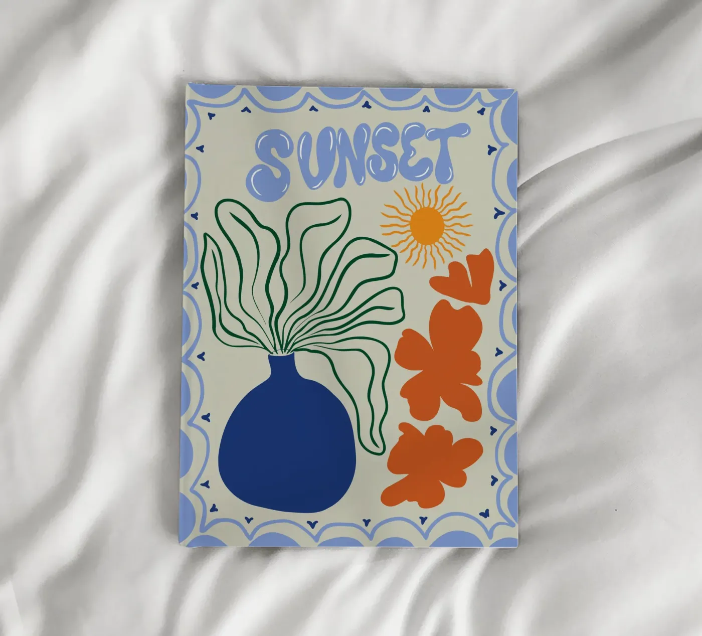 Sunset notebook by Miho Art Studio