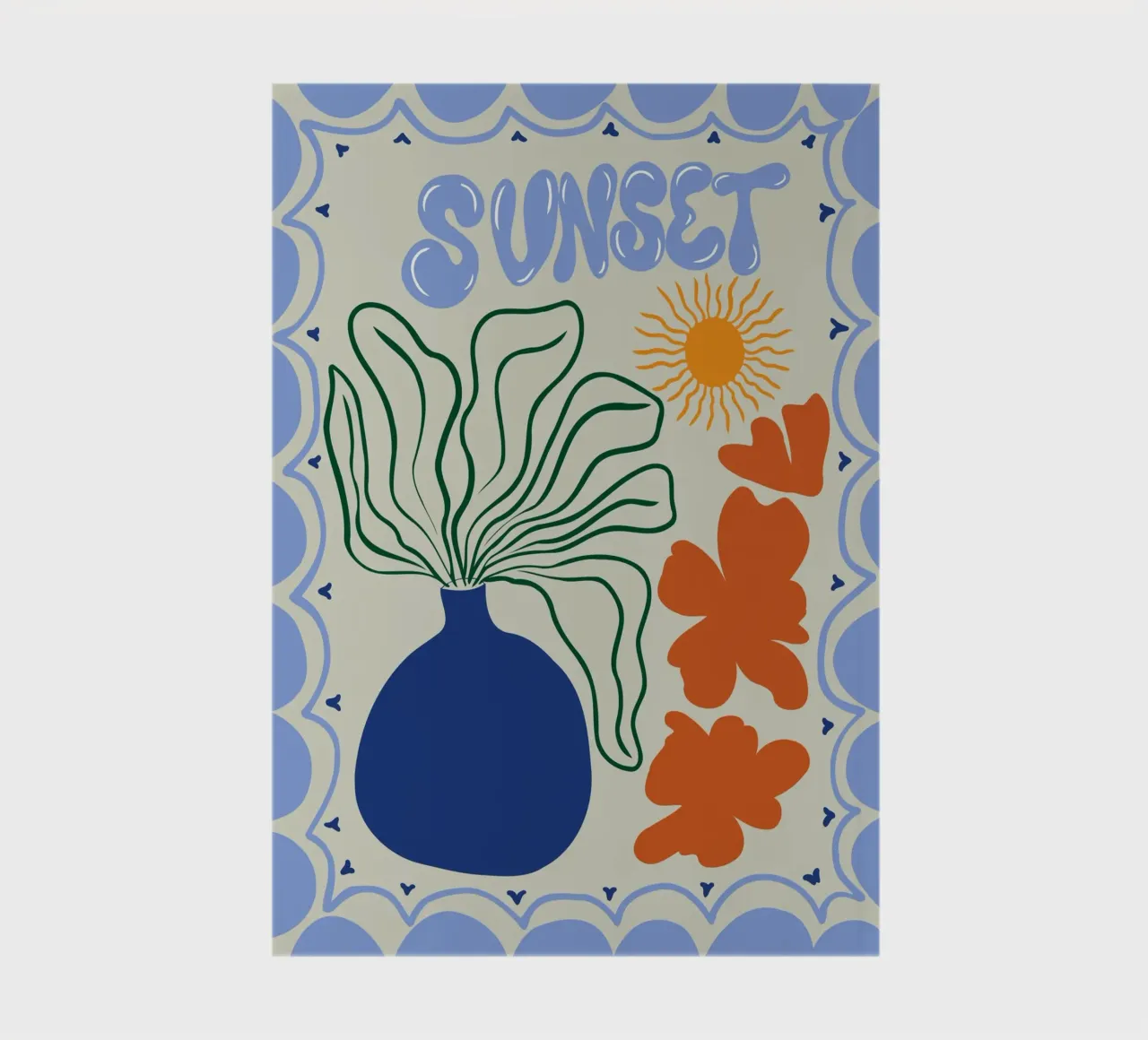 Sunset notebook by Miho Art Studio