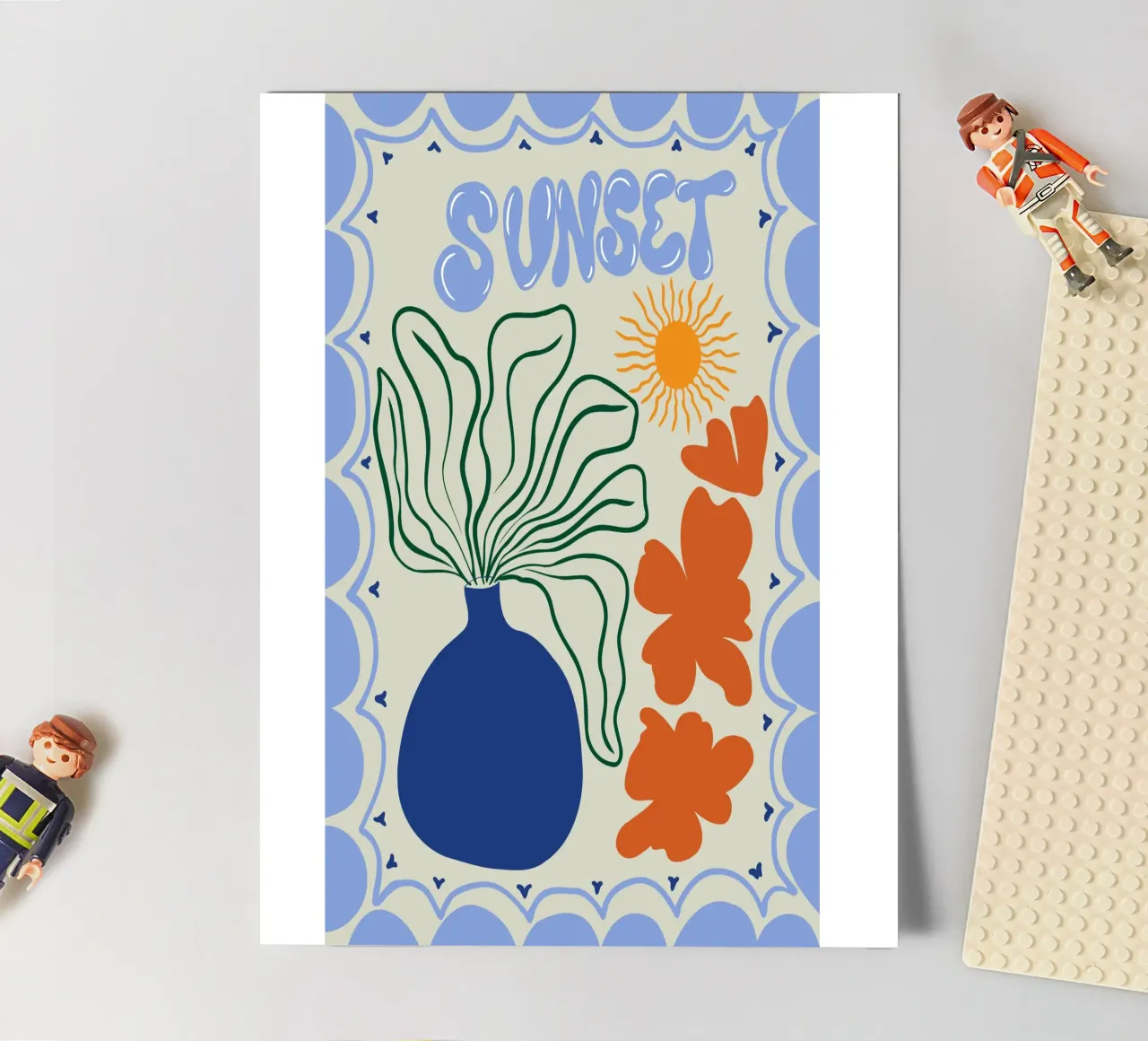 Sunset sticker sheet by Miho Art Studio