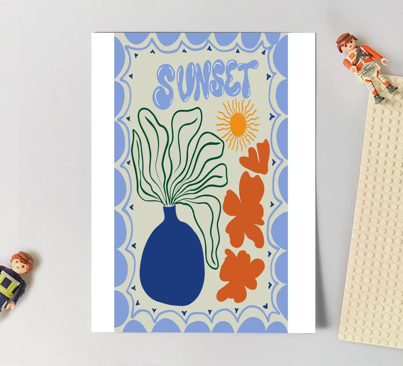 Sunset sticker sheet by Miho Art Studio