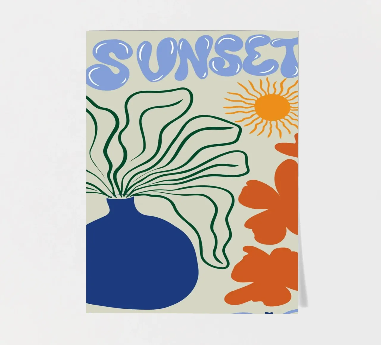 Sunset sticker sheet by Miho Art Studio