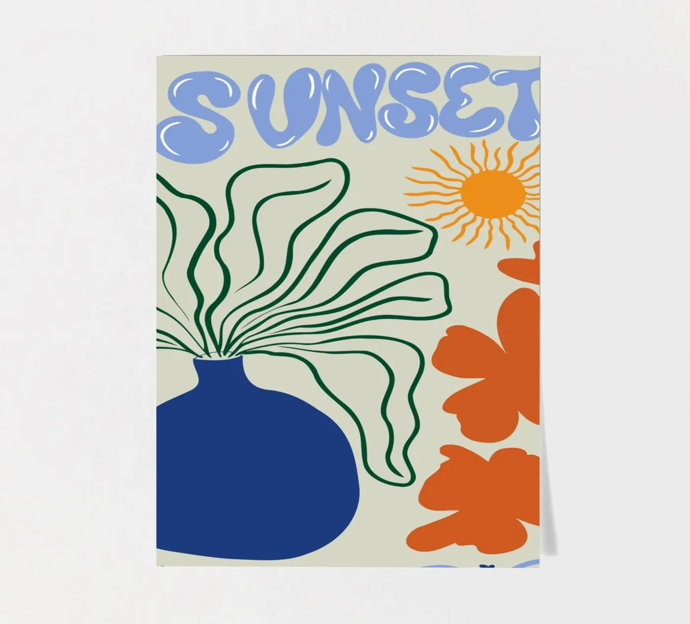 Sunset sticker sheet by Miho Art Studio