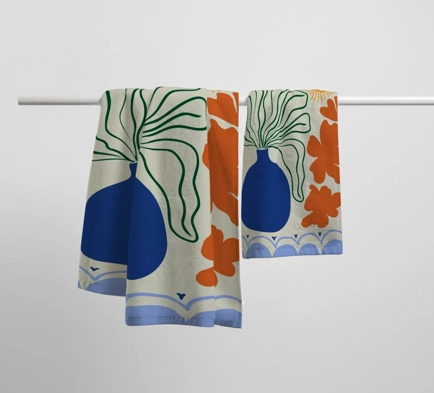 Sunset towel by Miho Art Studio