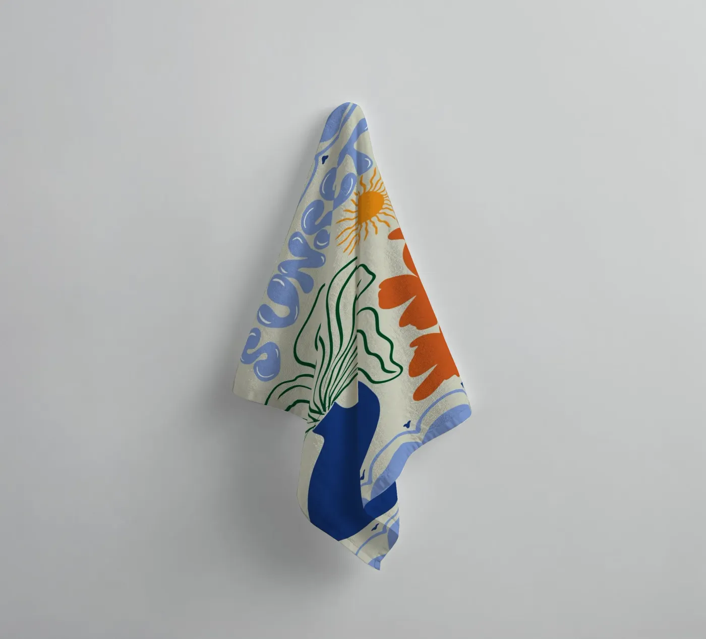 Sunset towel by Miho Art Studio