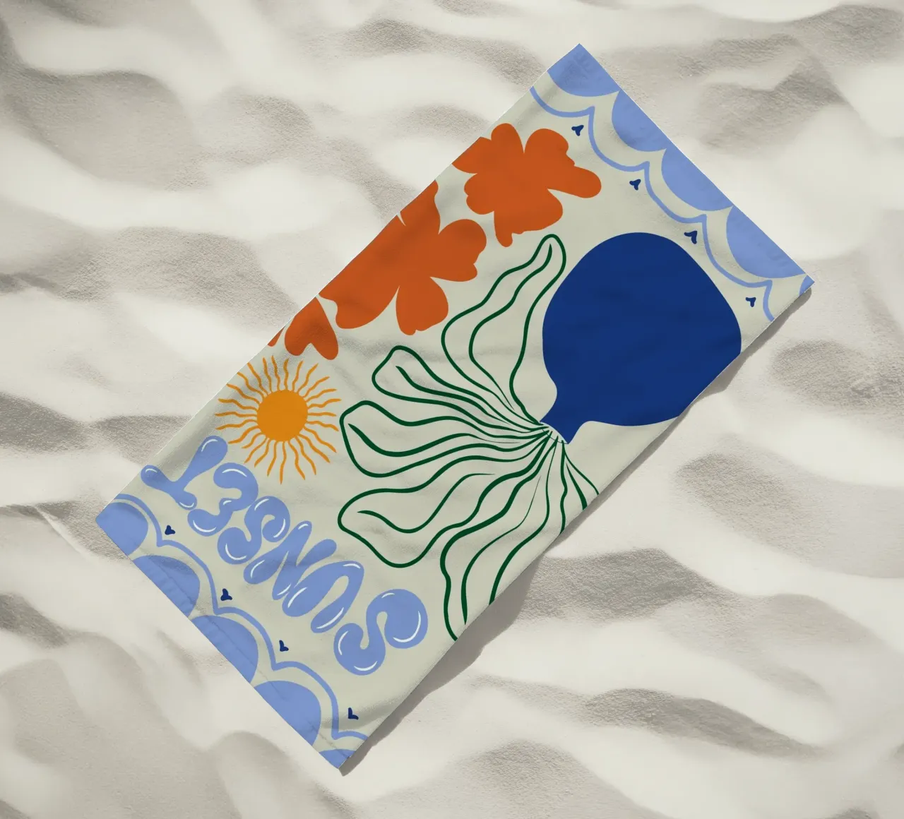 Sunset telo mare da Miho Art Studio