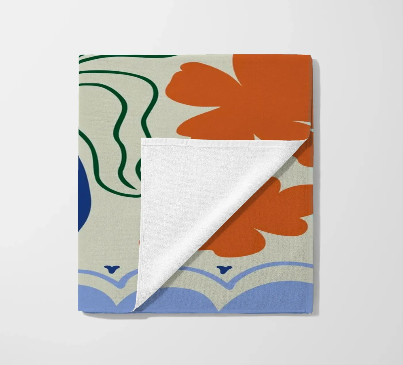 Sunset strandhanddoek van Miho Art Studio