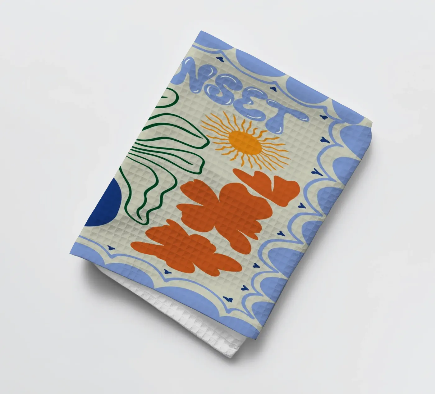 Coucher de soleil torchon de Miho Art Studio