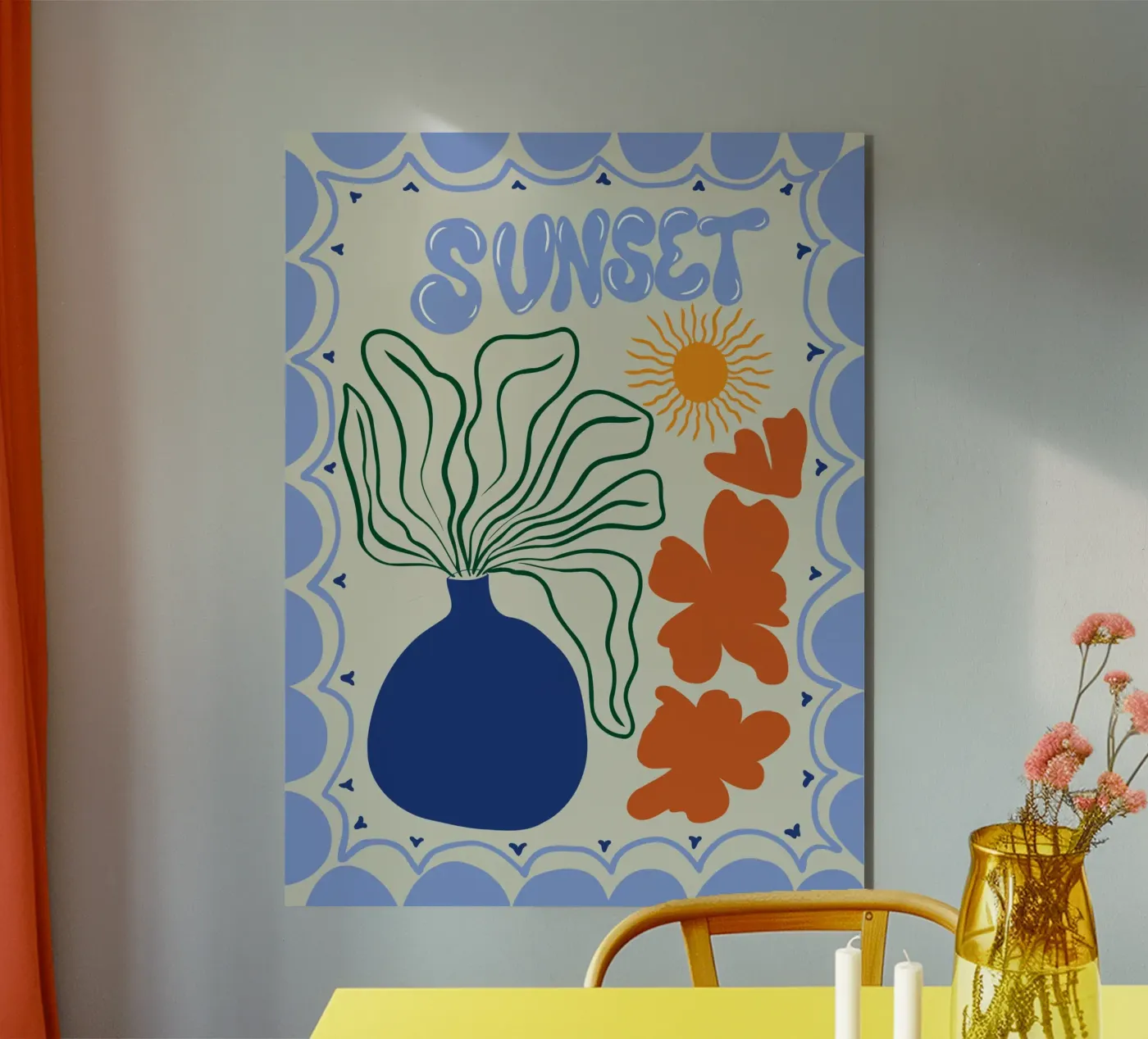Sunset pannello forex da Miho Art Studio