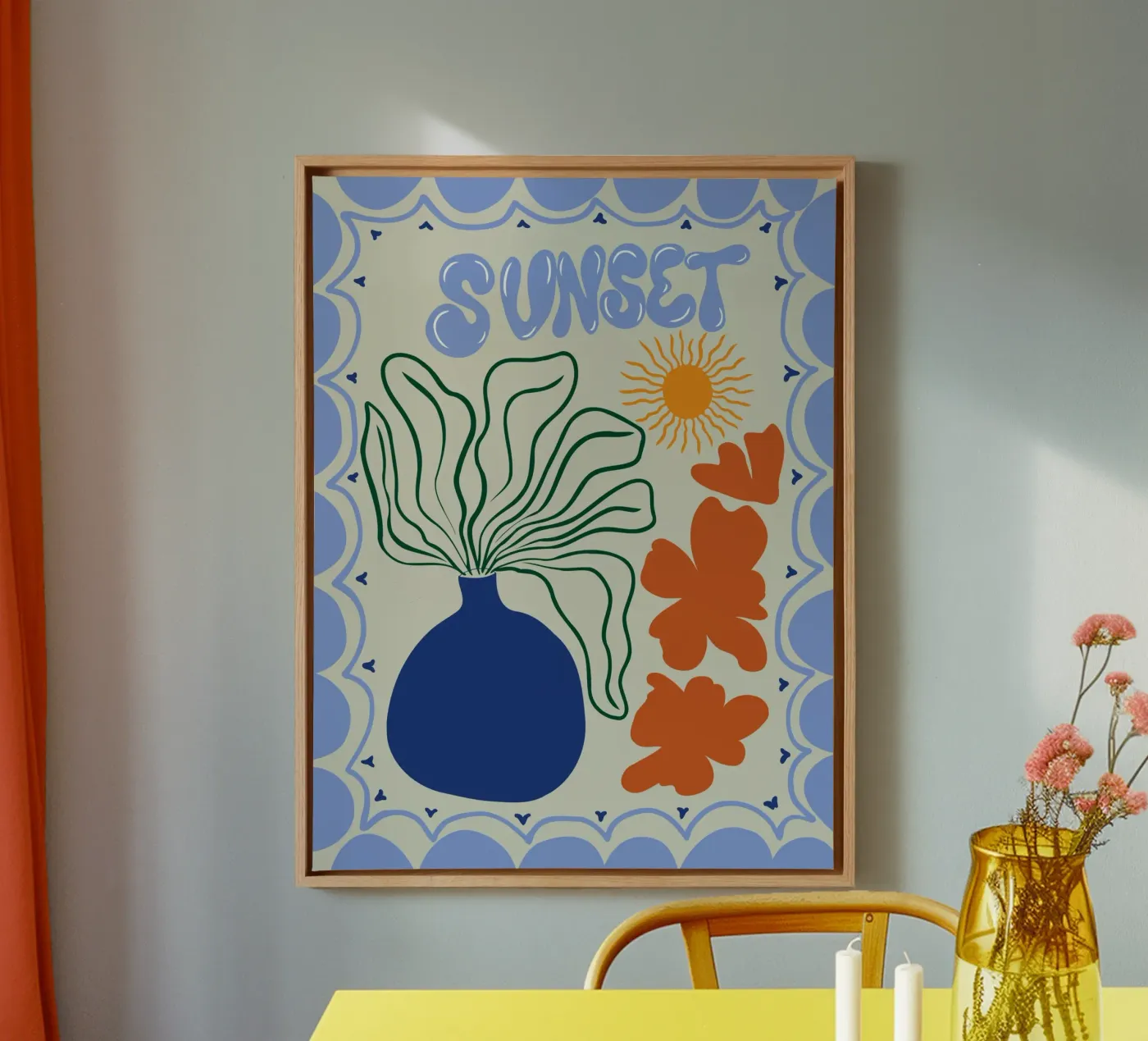 Sunset tela da Miho Art Studio