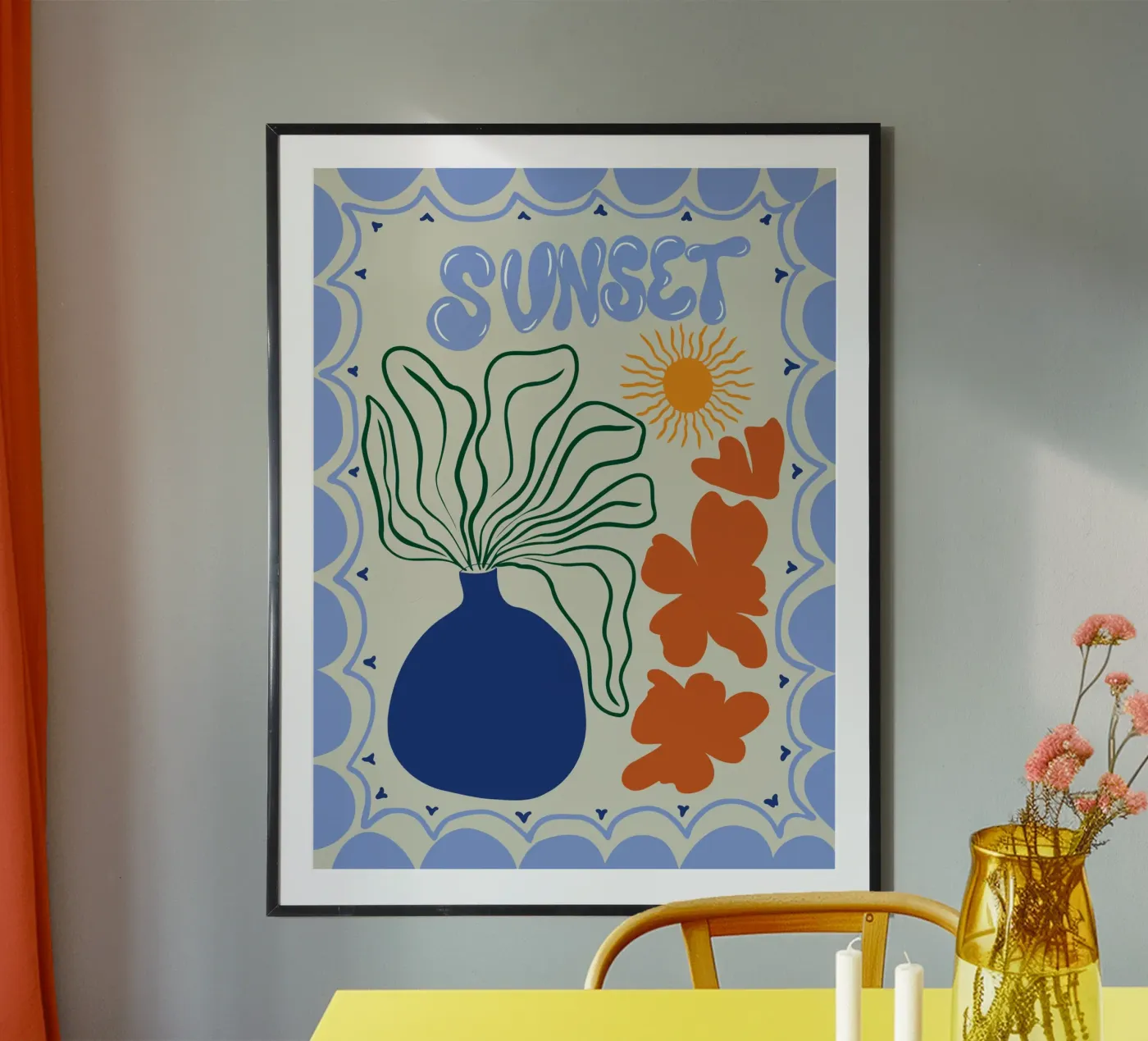 Sunset poster da Miho Art Studio