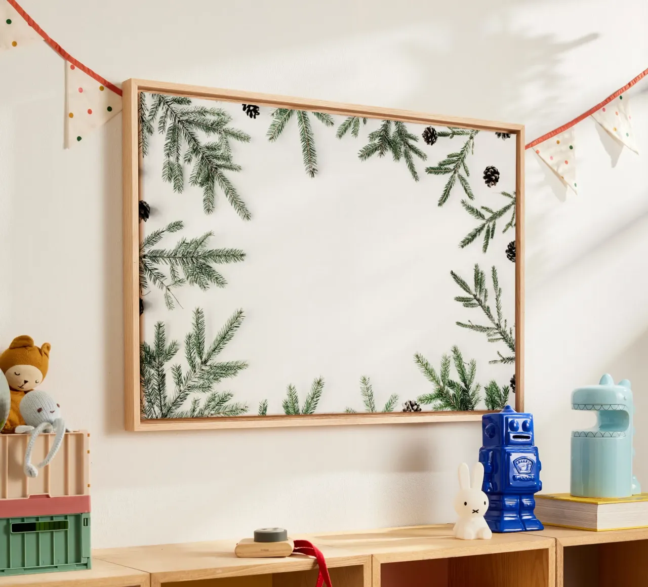 Bagliore invernale tela con Cornice a cassetta da StillVibe Home