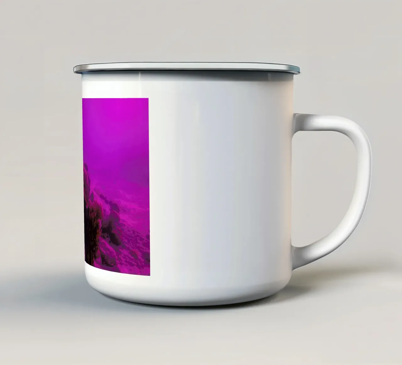 Untitled_4 Emaille Tasse von James Cooper