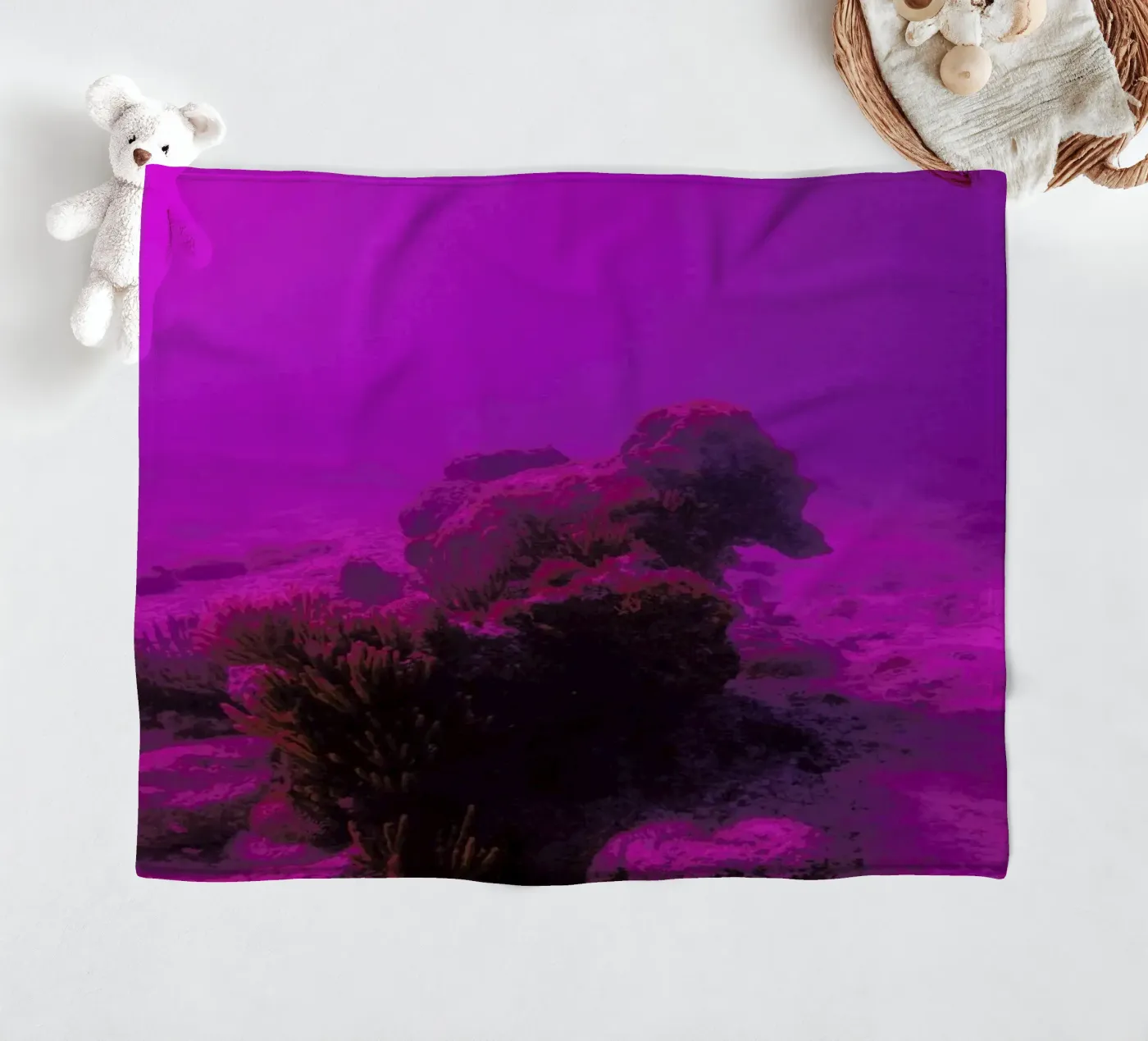 Untitled_4 fleece blanket by James Cooper