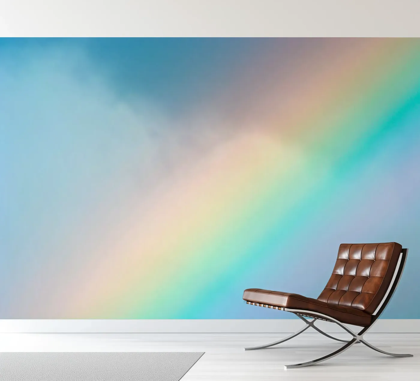 Regenboog fotobehang van Tal Paz-Fridman