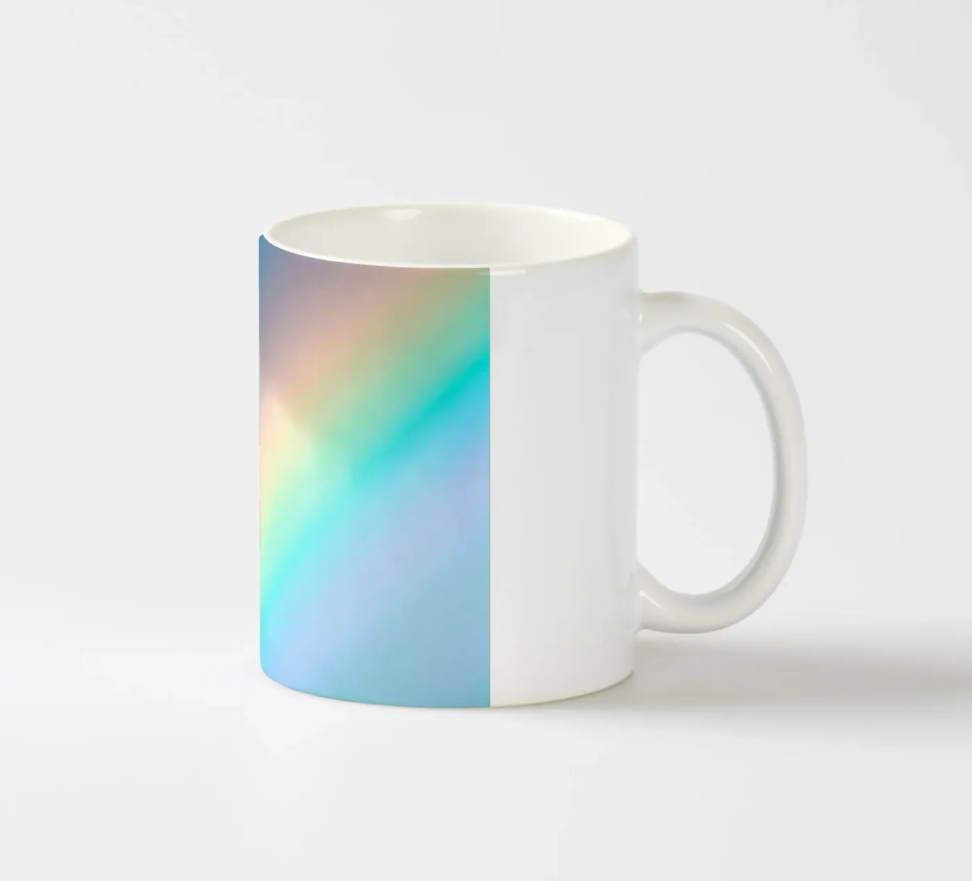 Rainbow ceramic mug by Tal Paz-Fridman