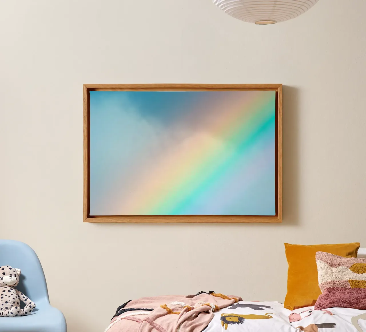Arcobaleno tela con Cornice a cassetta da Tal Paz-Fridman