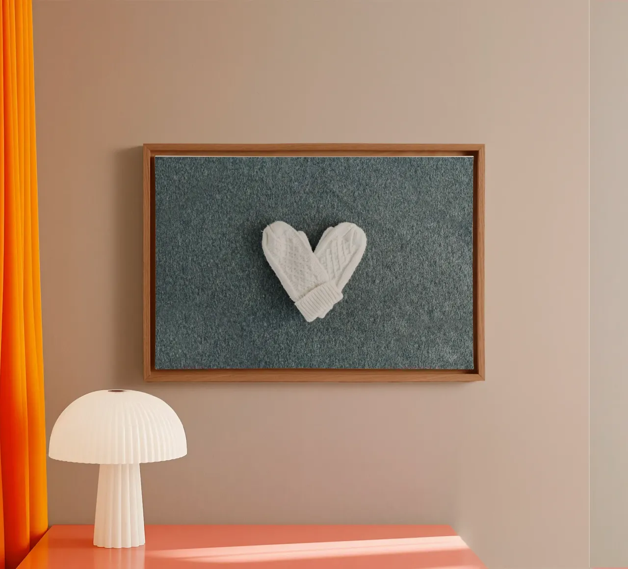 Bagliore invernale tela con Cornice a cassetta da StillVibe Home
