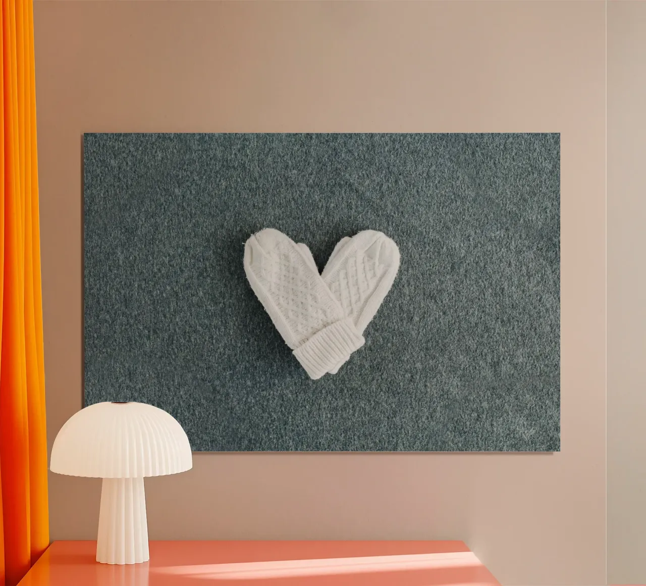 Bagliore invernale poster con telaio in legno da StillVibe Home
