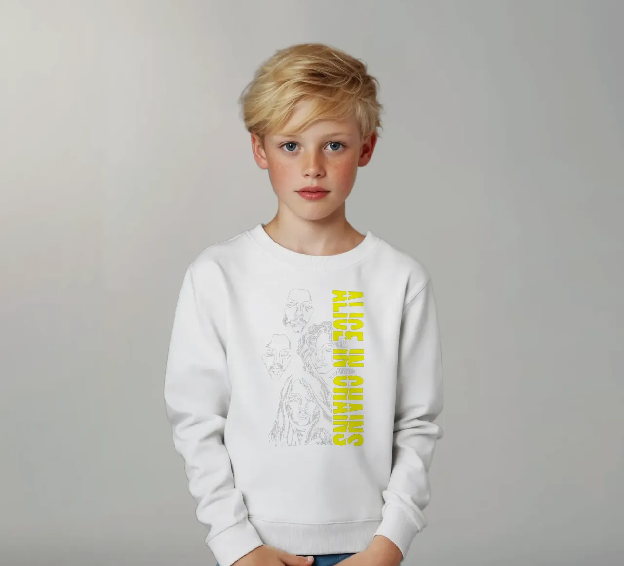 Il volto di Alice In Chains felpa bambino da thisnara.std