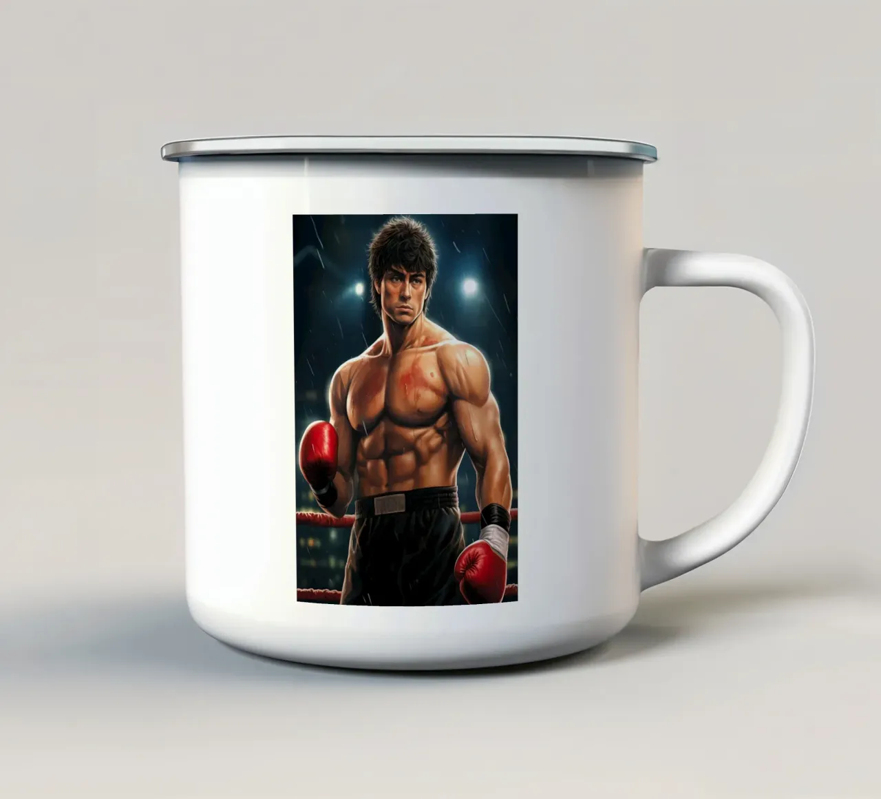 Rocky Balboa Boxe tazza in smalto da Fleur de Lys