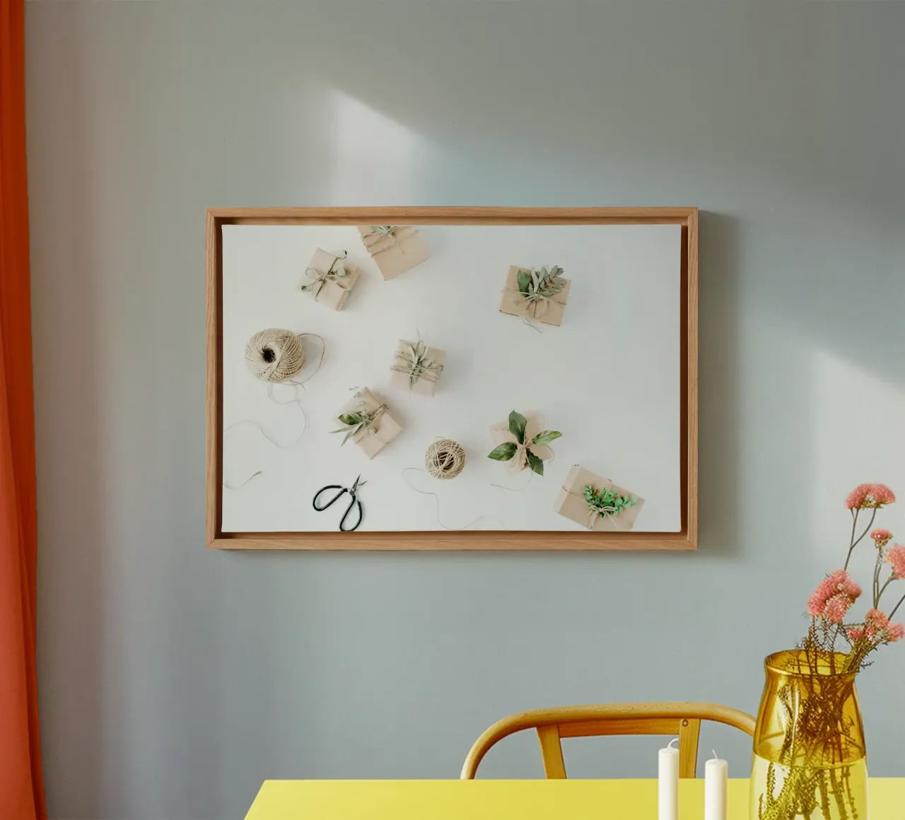 Bagliore invernale tela con Cornice a cassetta da StillVibe Home