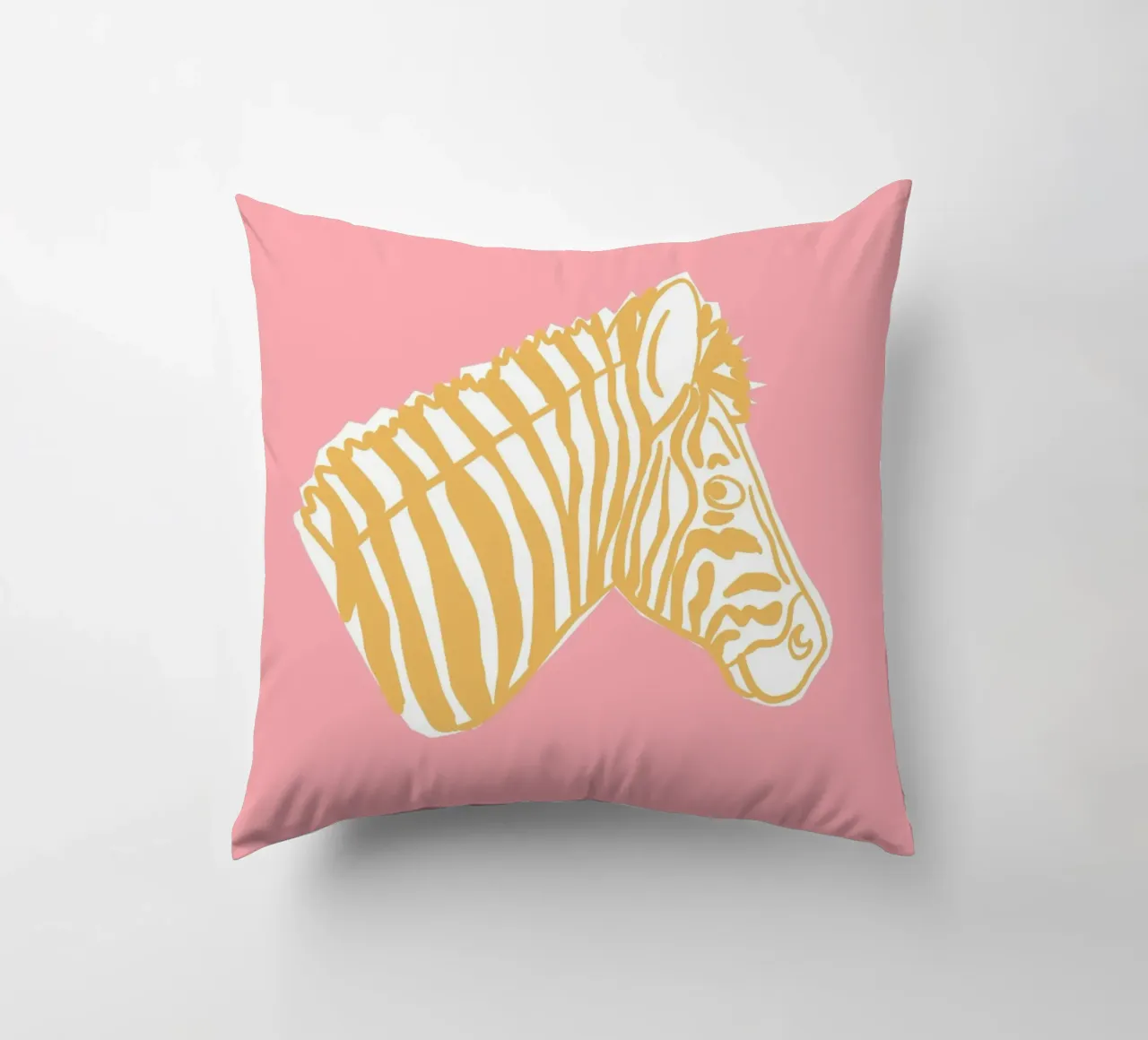 Zebra gialla cuscino da Julia Reyelt