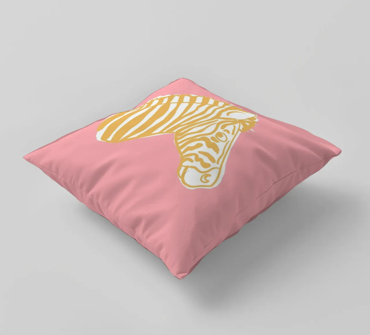 Zebra gialla cuscino da Julia Reyelt