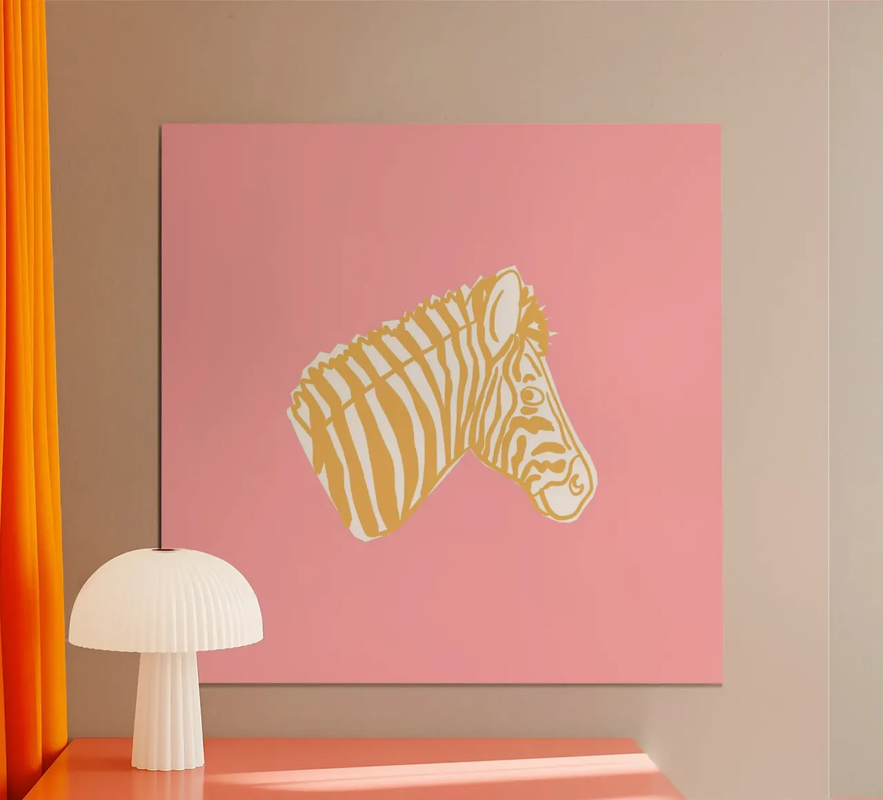 Zebra gialla carta hahnemühle da Julia Reyelt