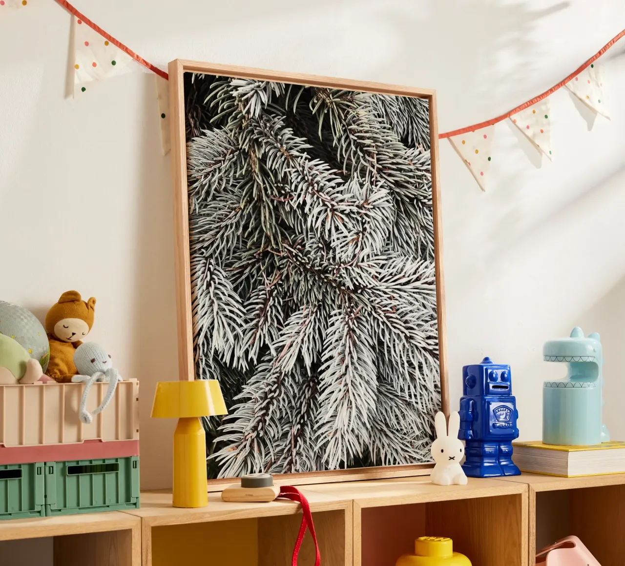 Bagliore invernale tela con Cornice a cassetta da StillVibe Home