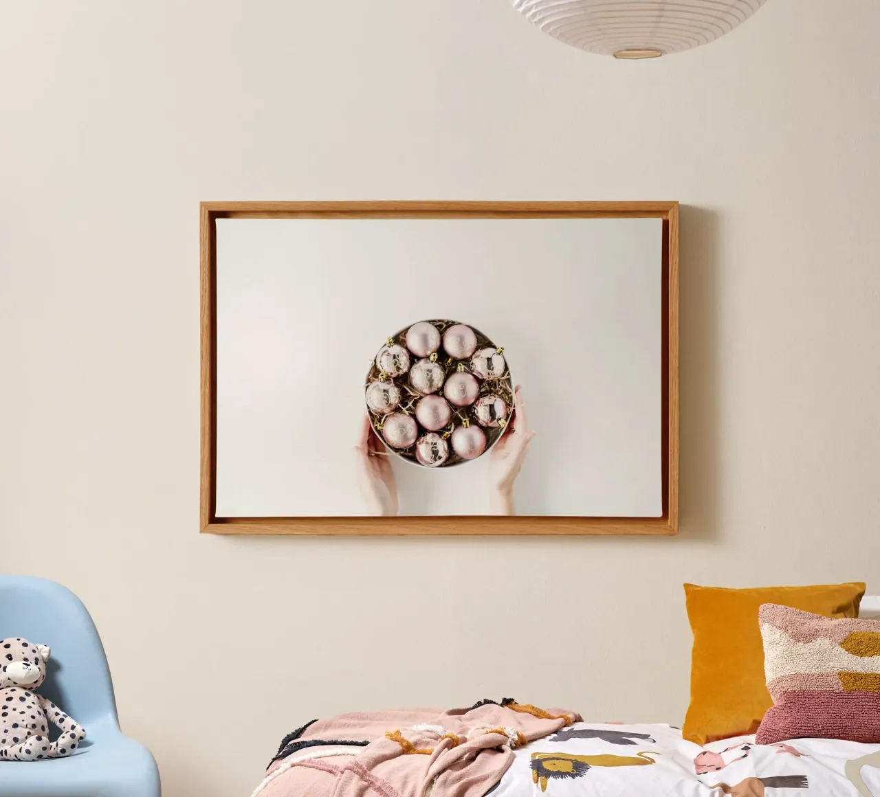 Winter Glow canvas with Floater frame by StillVibe Home