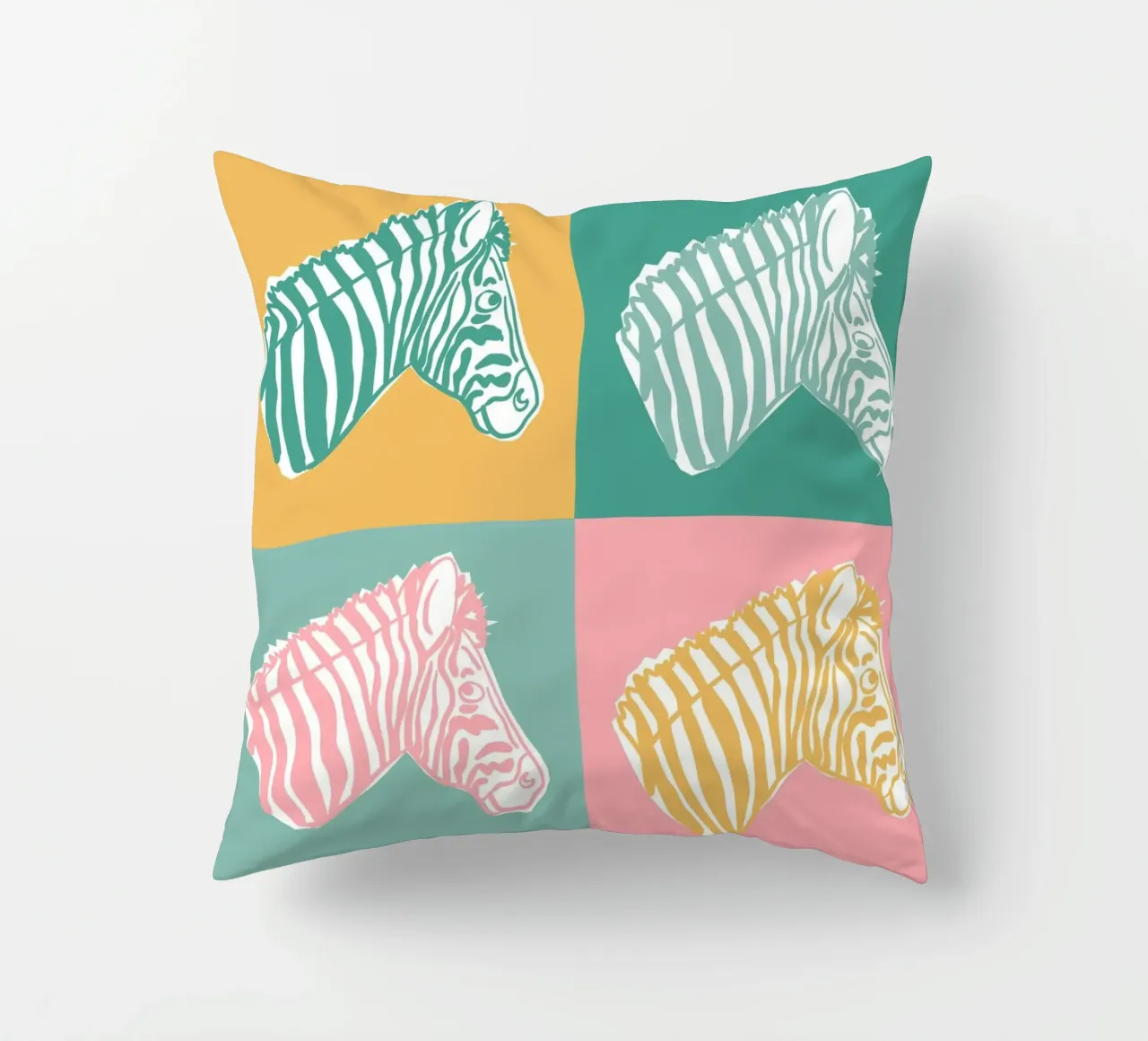 4 Zebre 1 cuscino da Julia Reyelt