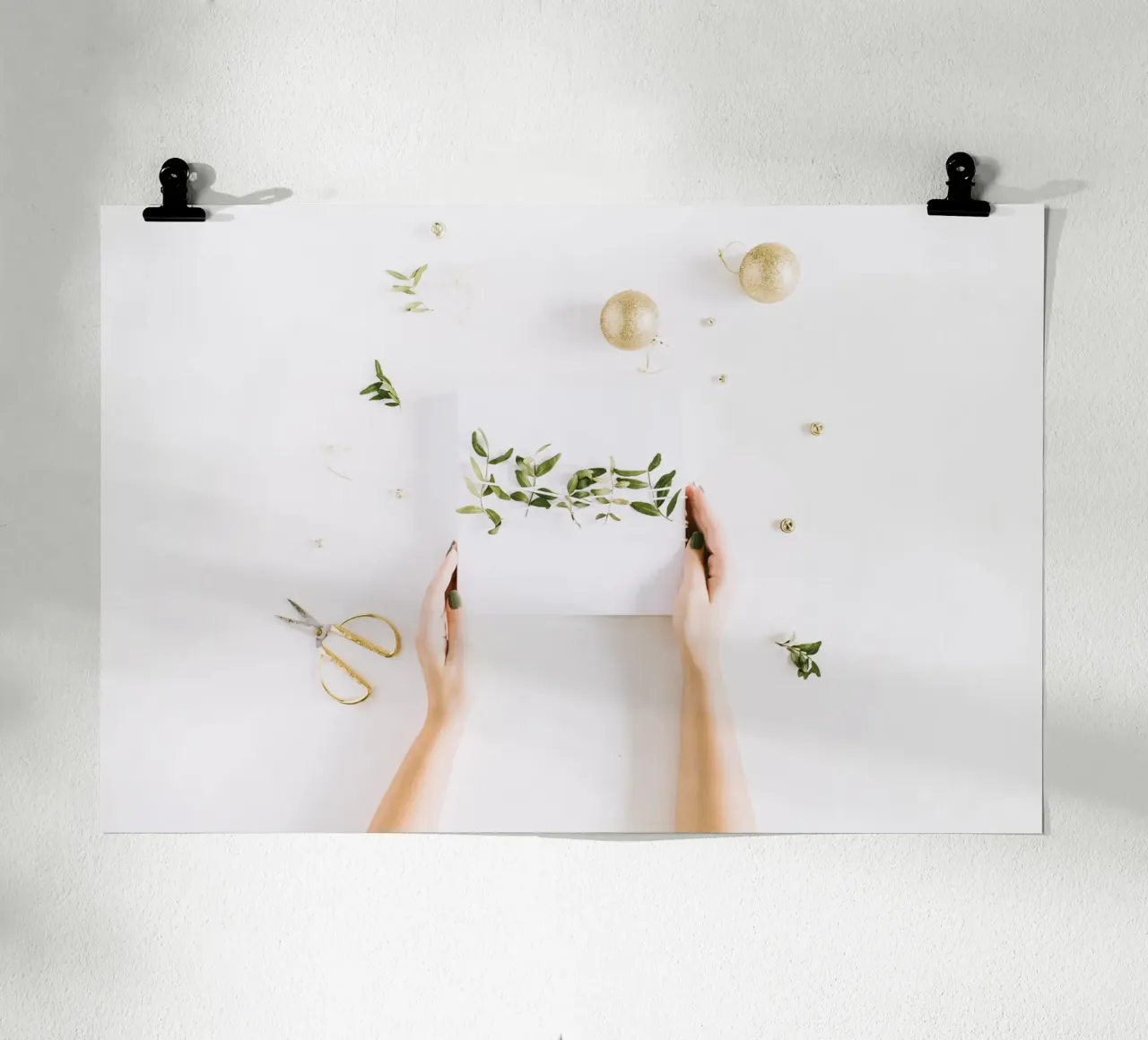 Bagliore invernale poster con telaio in plastica da StillVibe Home