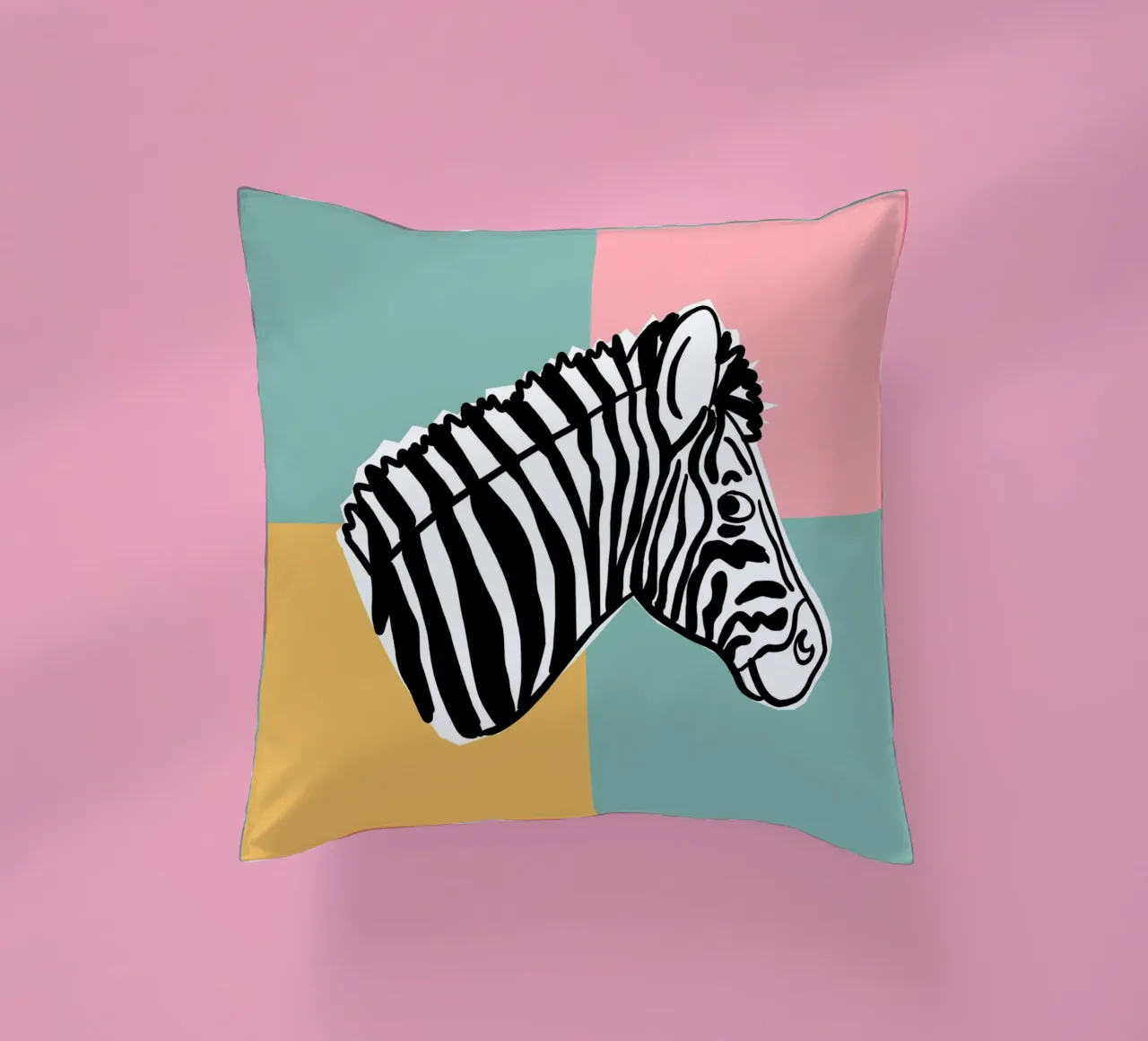 Hakuna Matata Zebra cuscino da Julia Reyelt