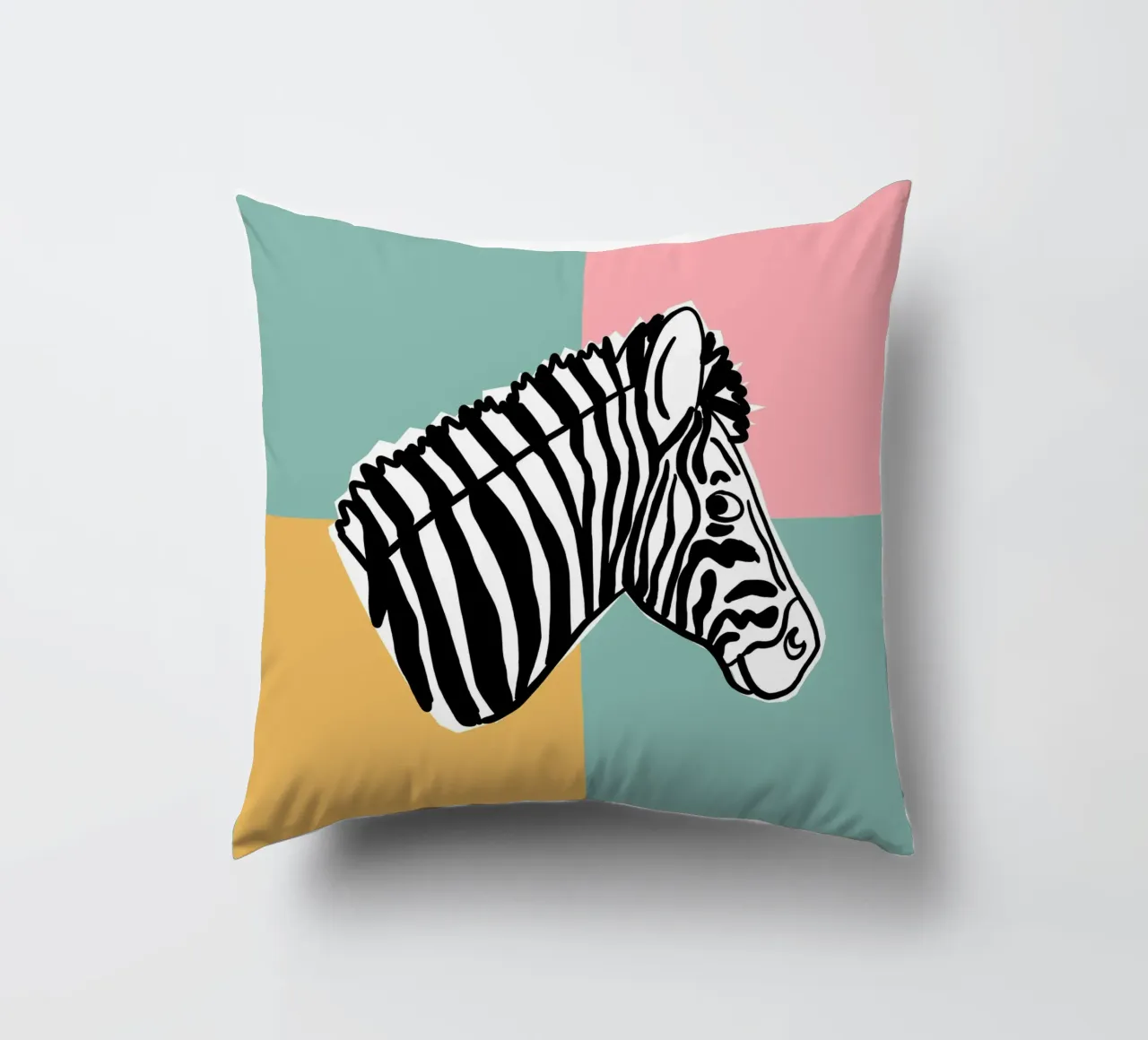 Hakuna Matata Zebra cuscino da Julia Reyelt