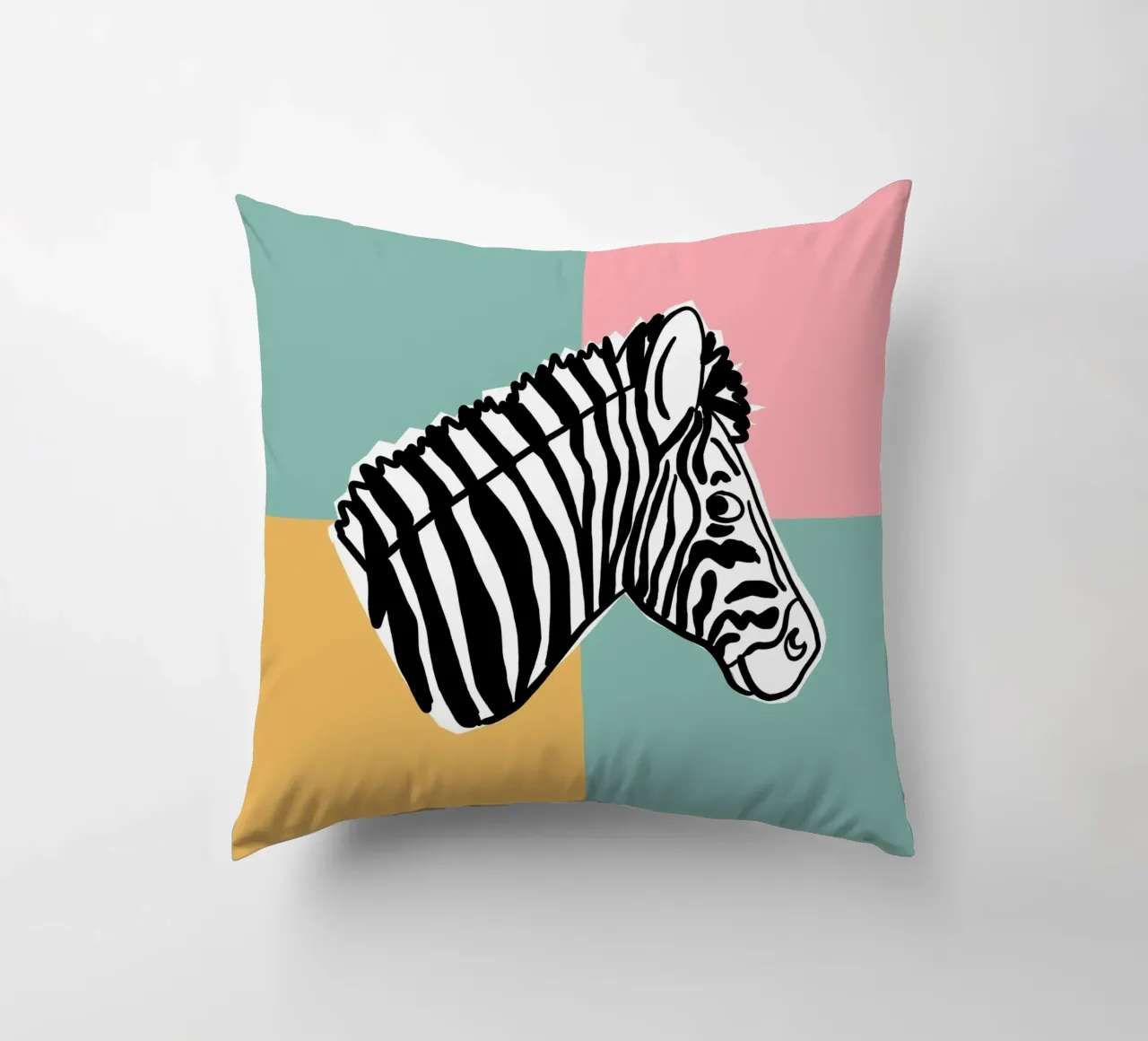 Hakuna Matata Zebra cuscino da Julia Reyelt